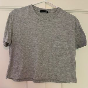 Brandy Melville Crop Pocket Tee